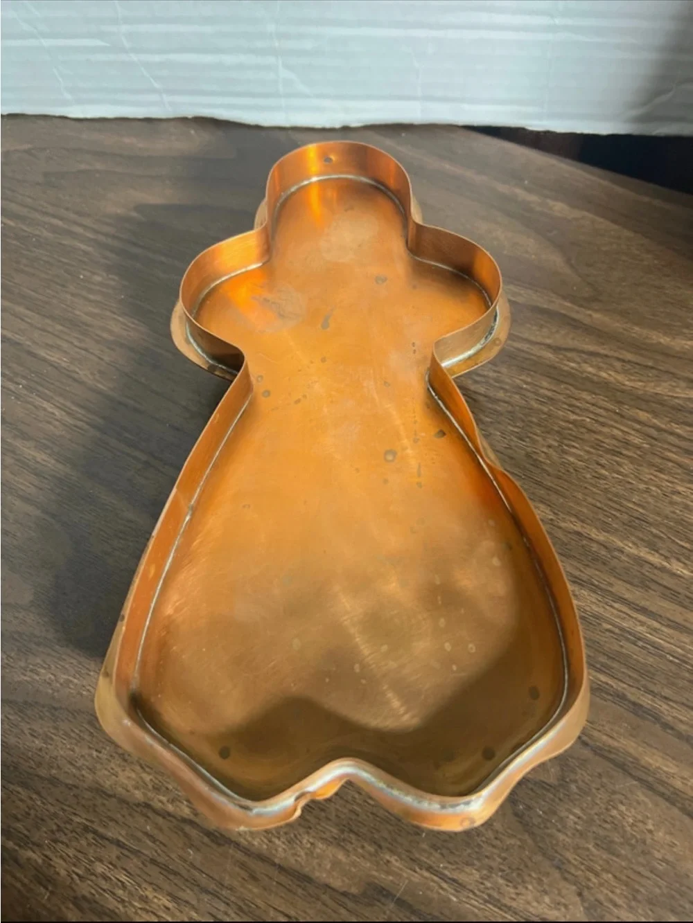Vintage Copper large cookie cutter accent piece